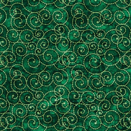 CHRISTMAS PARTY ANIMALS - SCROLL GREEN