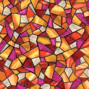 SUNLIT BIRDS MOSAIC AMBER