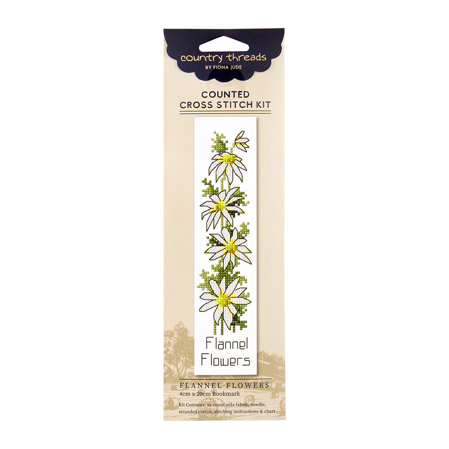 CROSS STITCH - FLANNEL FLOWERS