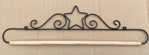 QUILT HANGER STAR BLACK 20" (51cm)
