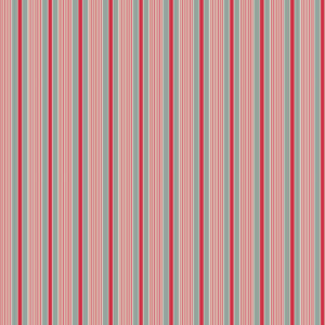 COMPTOIR DE TOILE JEANNE - WHITE RED AND GREY STRIPES