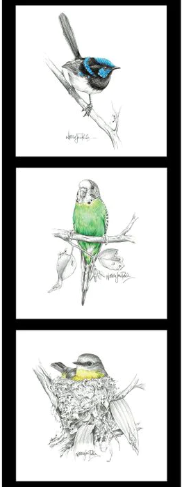 NATALIE JANE PARKER COLLECTION 3 BIRD DV5092 PANEL