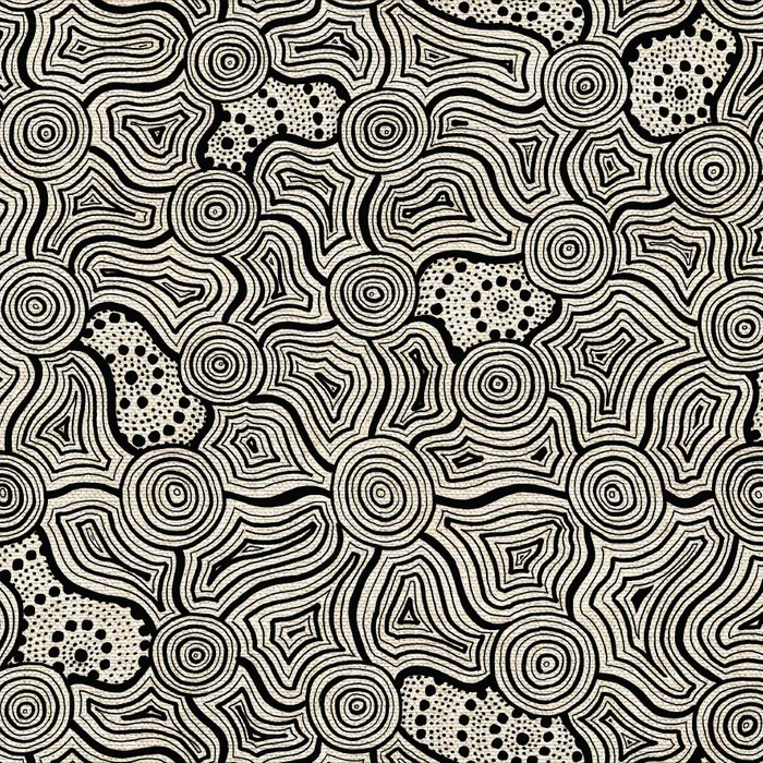 DV SALTWATER DREAMTIME LINEN/COTTON - BLACK/WHITE SWIRLS