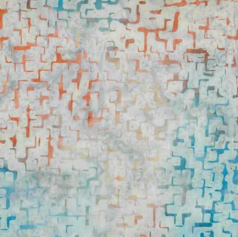 BATIK OPAL - RED WHITE BLUE BRICK