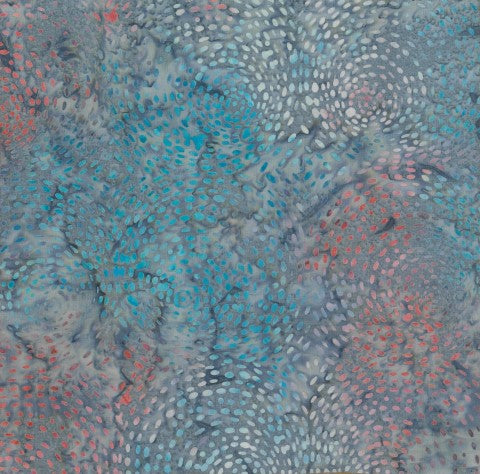 BATIK OPAL - GREY MULTI COL. CIRCLES