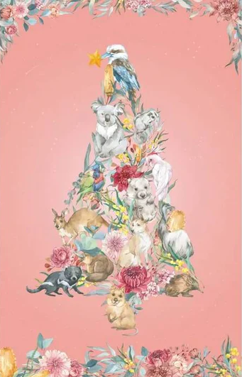 BUSH CELEBRATION - PINK ANIMAL XMAS TREE PNL