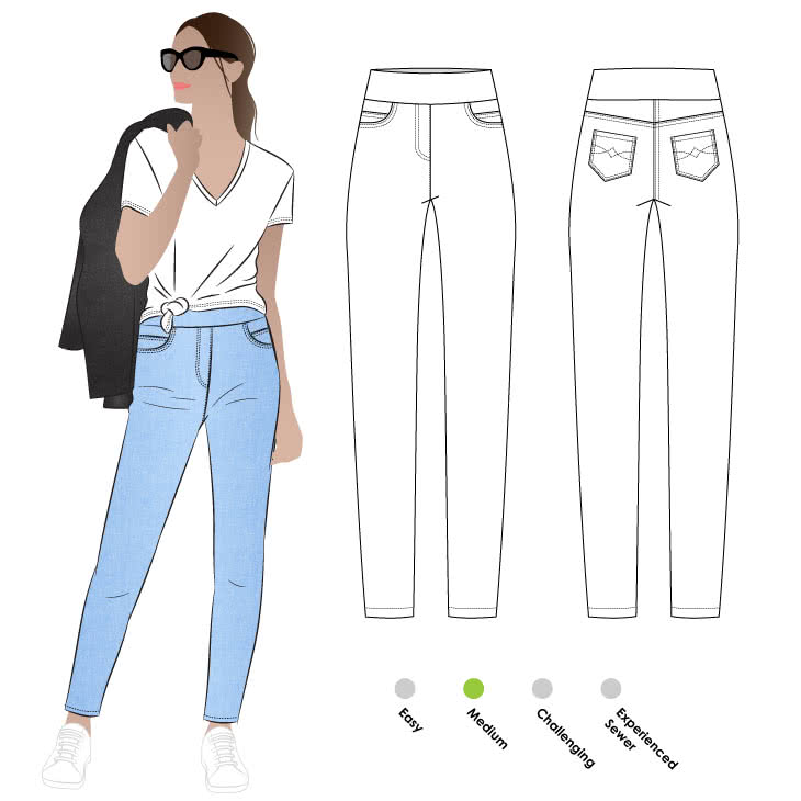STYLE ARC BLAKLEY STRETCH JEANS 10-22