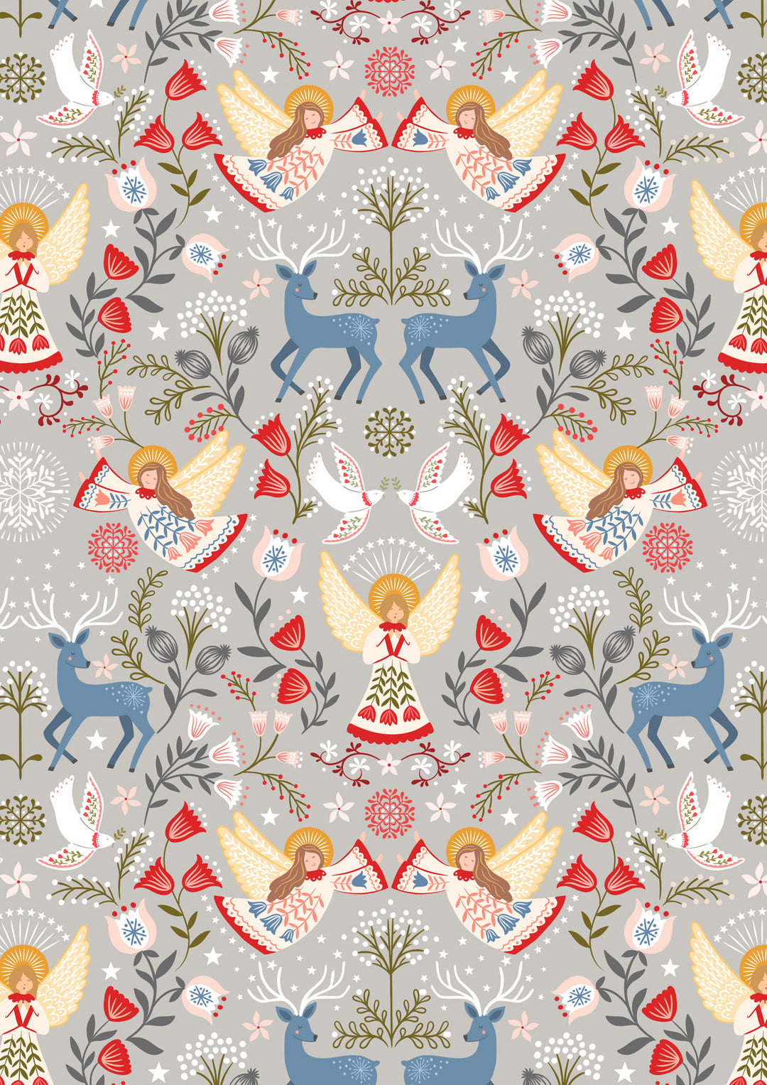 PEACE AND JOY ON SILVER (METALLIC GOLD)