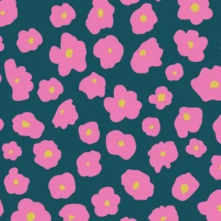 SUMMER ABROAD LINEN ENGLISH GARDEN ROSE 145CM