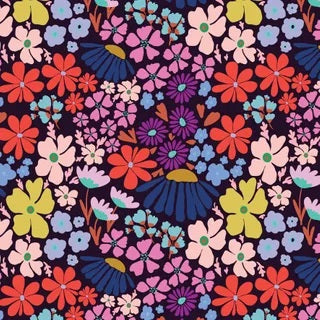 SUMMER ABROAD POPLIN PALACE PARK FIELDS 147CM