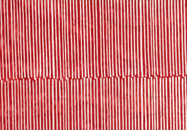 BATIK STRIPES RED & WHITE