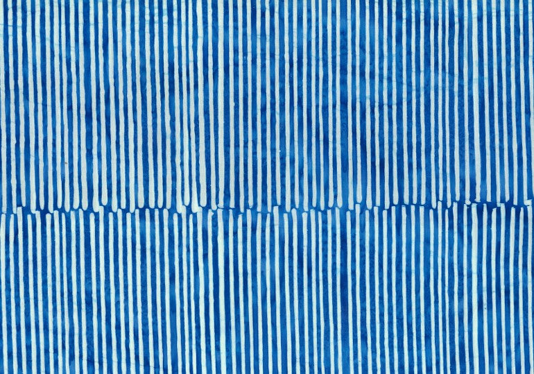 BATIK STRIPES BLUE & WHITE