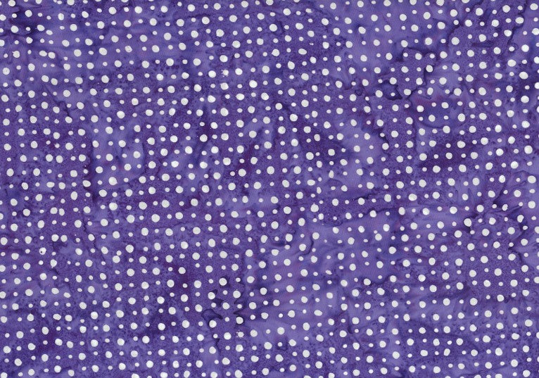 BATIK SPOTS WHITE - PURPLE BG