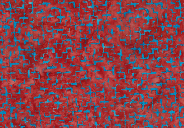 BATIK CRACKS BLUE-ORANGE BG