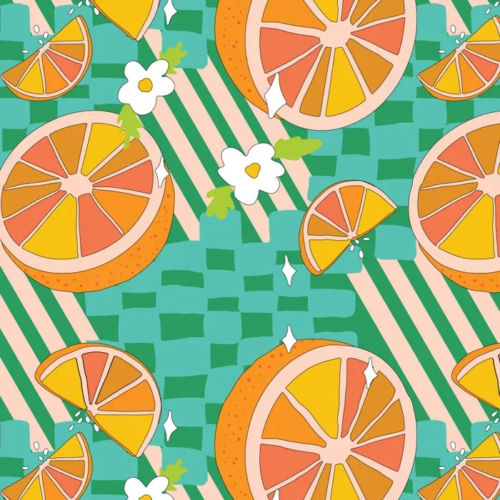 SUMMER ABROAD POPLIN APEROL SPRITZ SPEARMINT