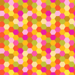 PIECEWORK: HEXAGONS - CHEERY