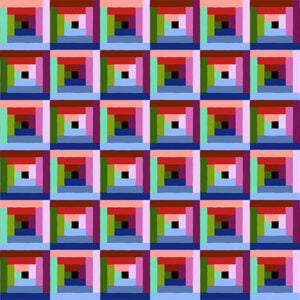 PIECEWORK: LOG CABIN - LUSH