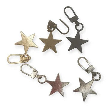 ZIPPER STAR ZIP CHARM