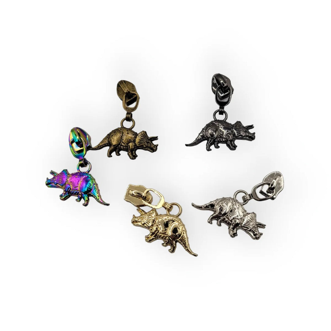 ZIPPER DINOSAUR PULLER GOLD