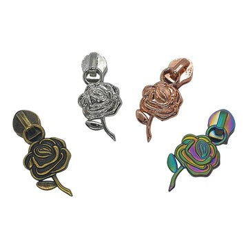 ZIPPER ROSE PULLER BRONZE