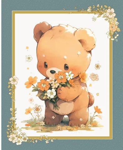 COT BEAR PANEL 90cm x 112cm