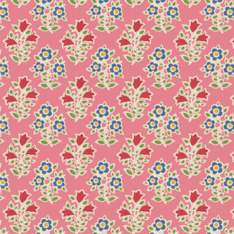 TILDA JUBILEE 110097 FARM FLOWERS PINK
