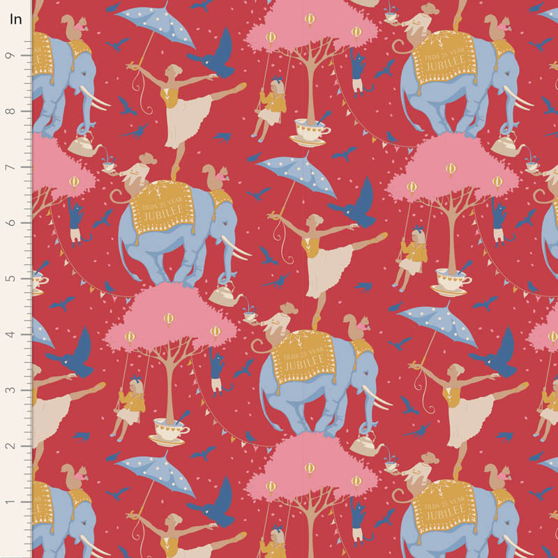 TILDA JUBILEE 100543 CIRCUS LIFE JUBILEE RED