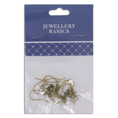 EARRING SHEPHERD HOOKS 20MM BOHO GOLD