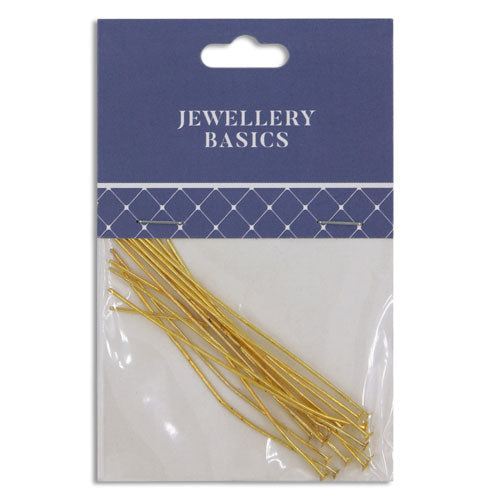 HEAD PINS 60MM GOLD
