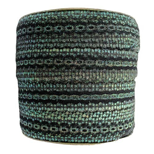 EYELET LACE OPAL 30MM BLACK