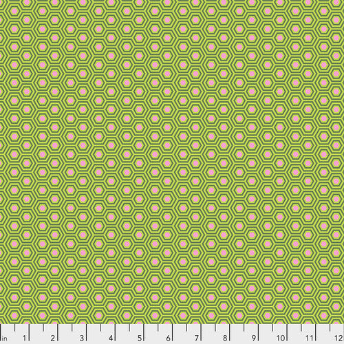 TULA PINK TRUE COLOURS HEXY RAINBOW PEACOC