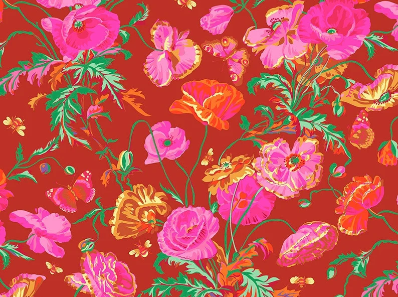 KAFFE FASSETT - MEADOW RED