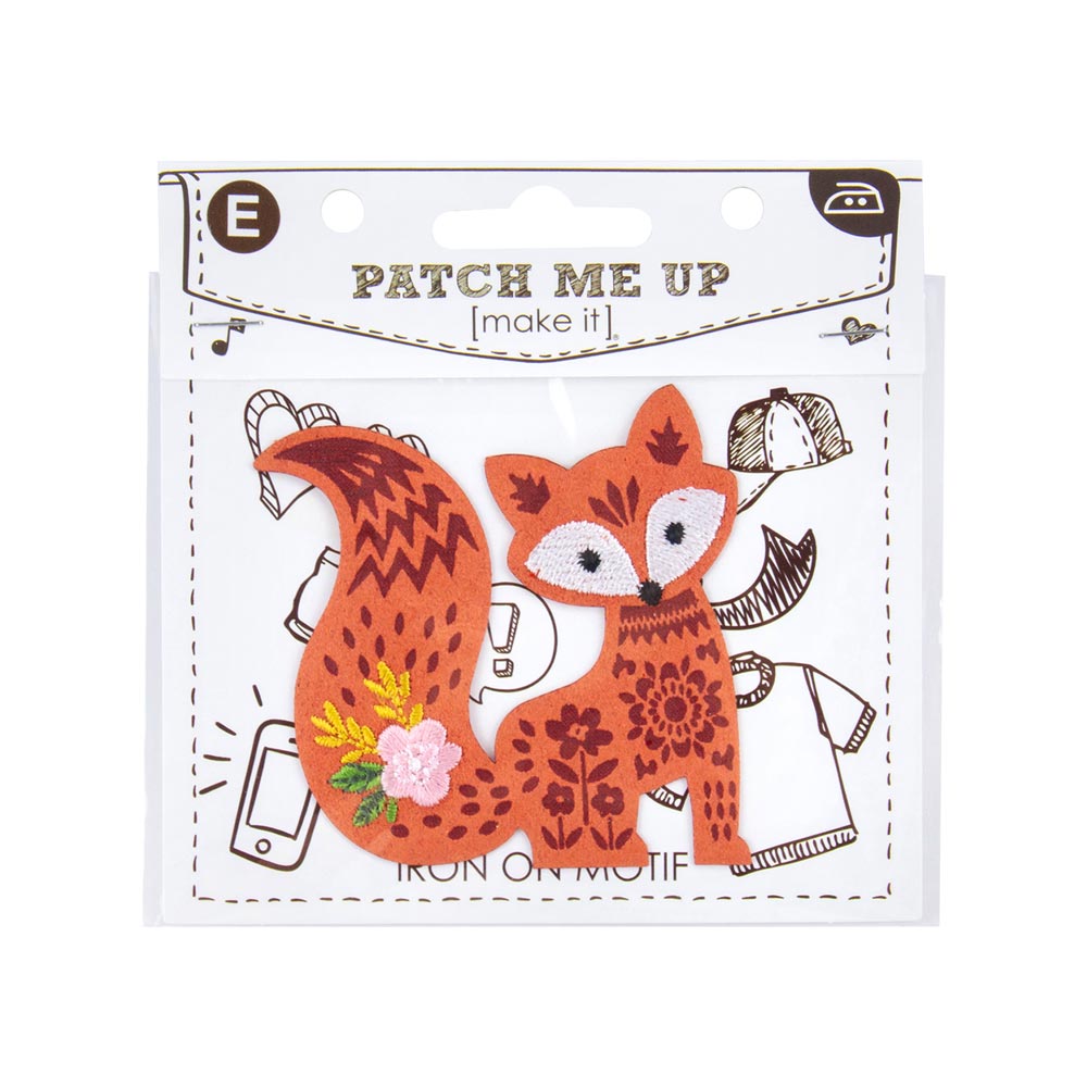 MOTIF IRON ON - FOLK FOX