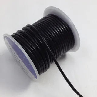 LEATHER THONGING 1.5MM BLACK (10M)