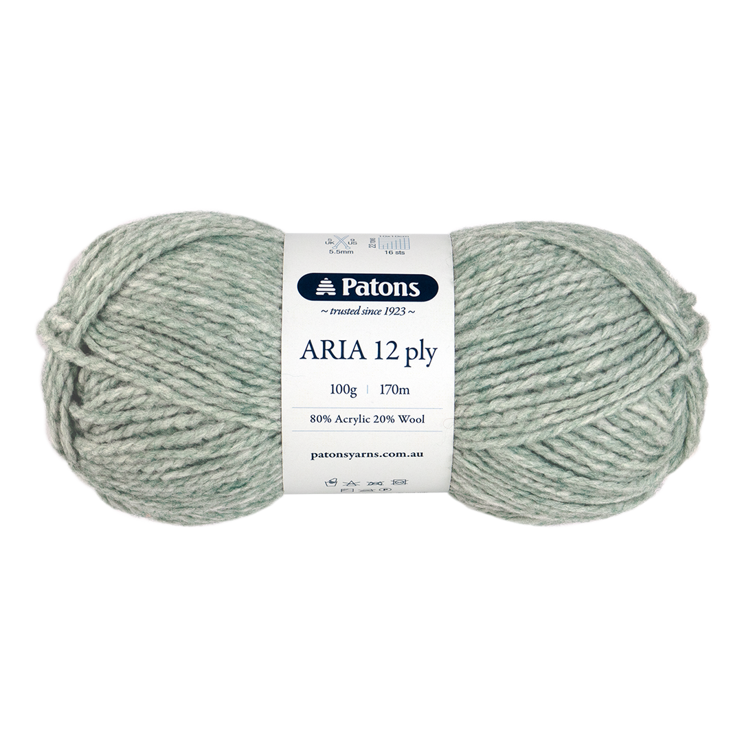 PATONS ARIA 12 PLY 7111 GREEN DREAM