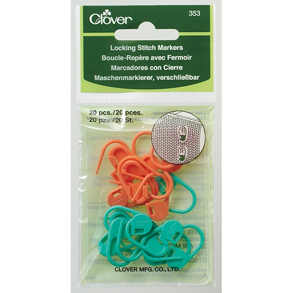 LOCKING STITCH MARKERS CLOVER 20PCS