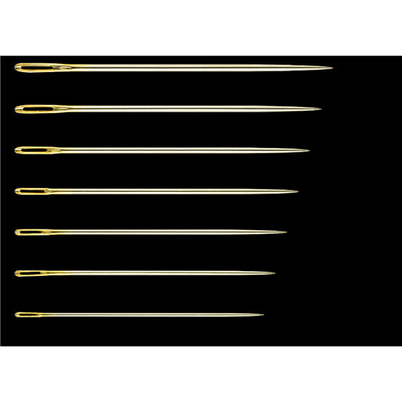 NEEDLES EMBROIDERY 3-9  GOLD EYE CLOVER