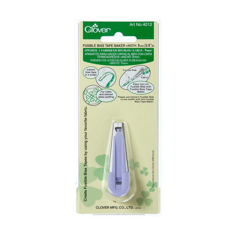 BIAS TAPE MAKER FUSIBLE 9MM (3/8 INCH) CLOVER 