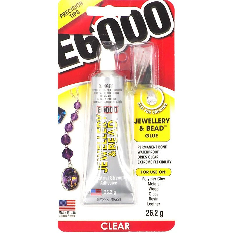 E6000 CRAFT GLUE JEWELLERY BEAD CLEAR 26.2