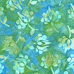 SUMMER DAYS BATIK PRINT 3326Q-X EVERGREEN