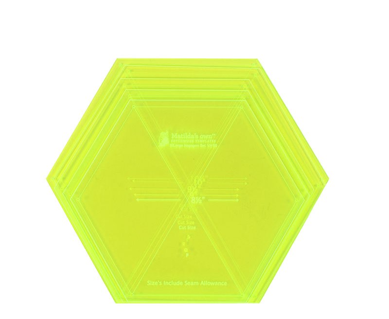 HEX TEMPLATES X-LGE 8.5 - 10.5 INCH