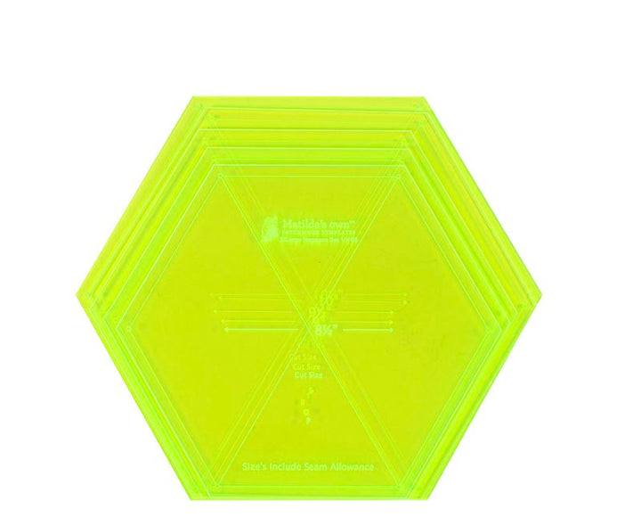HEX TEMPLATES X-LGE 8.5 - 10.5 INCH
