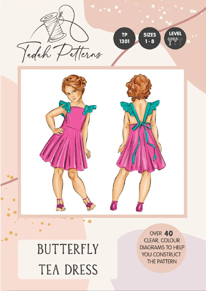 TADAH BUTTERFLY TEA DRESS