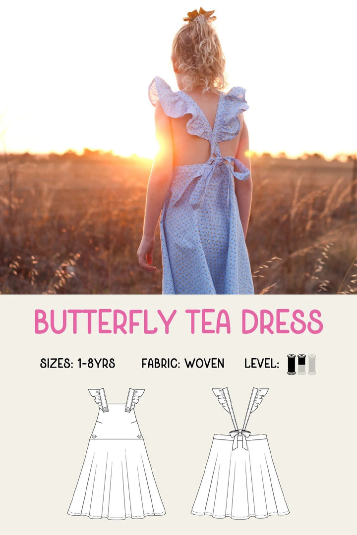 TADAH BUTTERFLY TEA DRESS