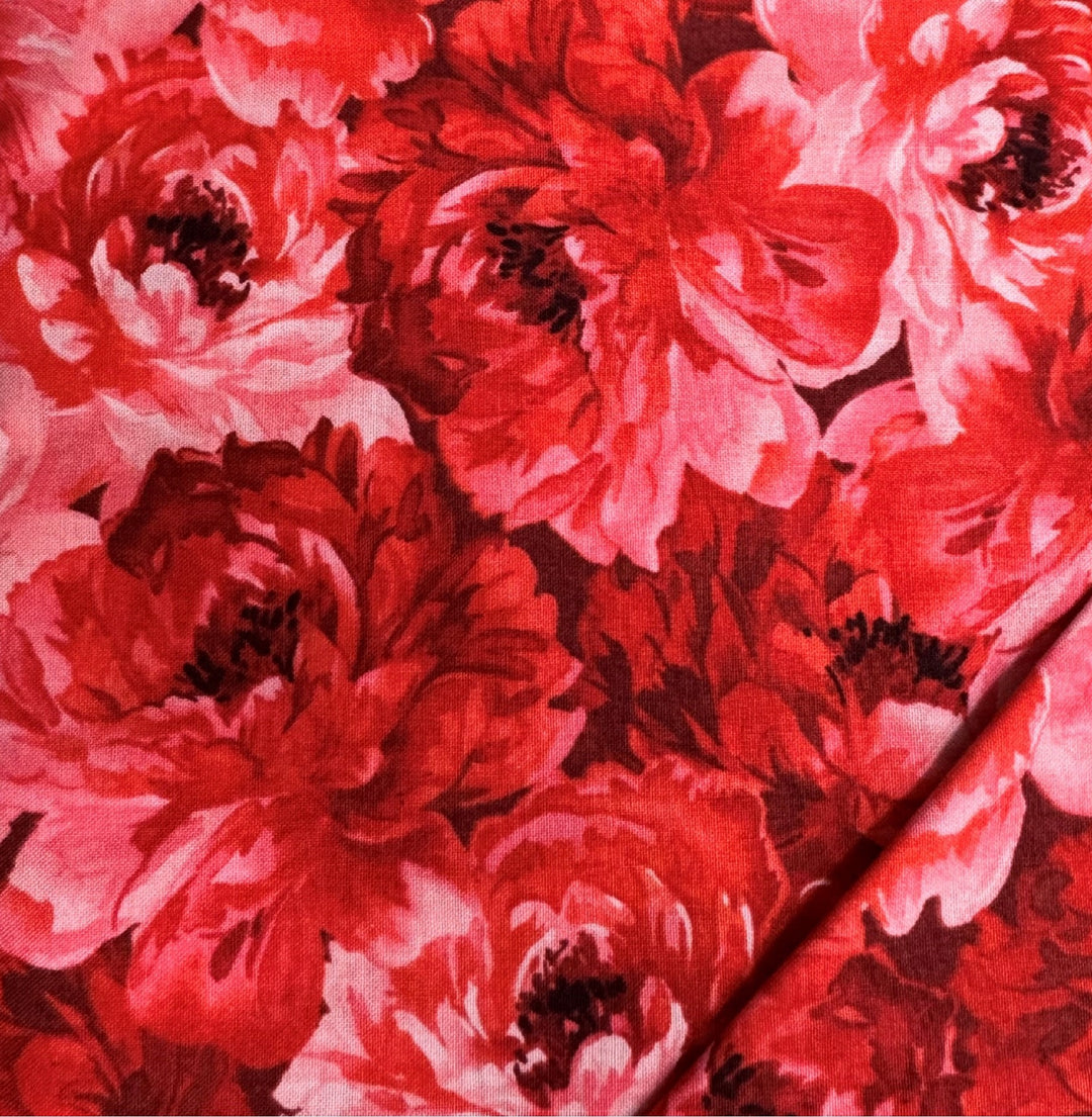 PROSE LARGE RED FLOWERS 112CM