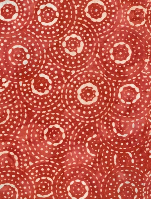 BATIK DOTS AND DASHES - RED DOTS 