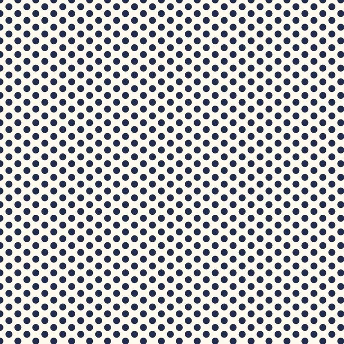 NAVY SPOTS ON WHITE