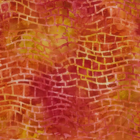 BATIK OPAL - RED YELLOW BRICK