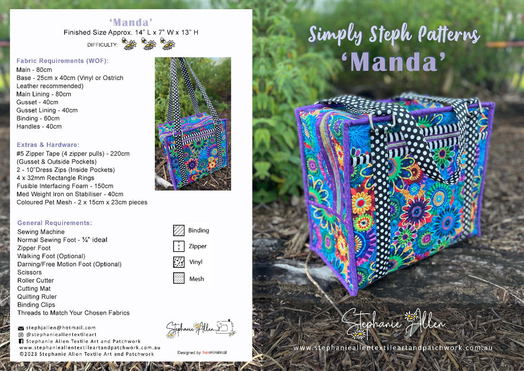 SIMPLY STEPH PATTERNS - MANDA