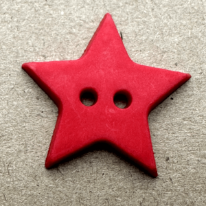 BUTTON 2H MATT STAR RED